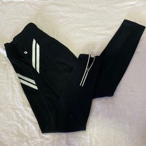 Fabletics size S reflective ankle/bottom zip workout